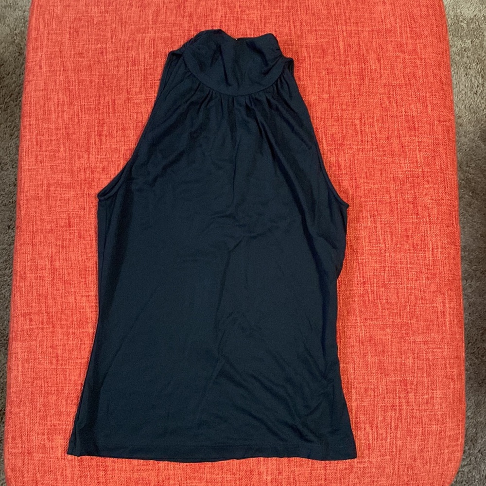VTG 90’s Jill Stuart Black High Neck Sleeveless Top Blouse